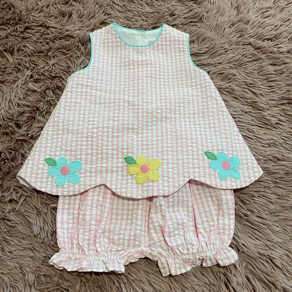 Seer Sucker Pink set